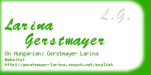 larina gerstmayer business card